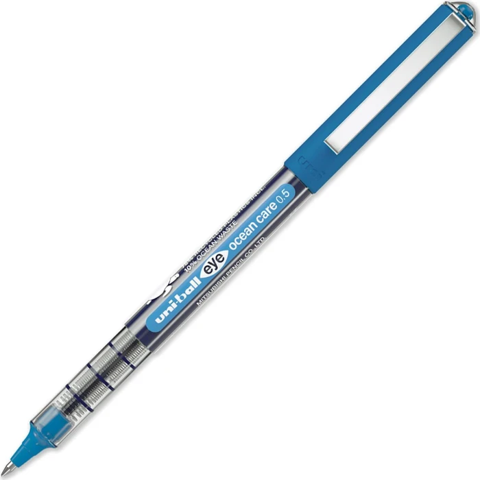 Uni-Ball Eye Ocean Care 0.5 Tintenroller (Mine) blau, 12er-Pack