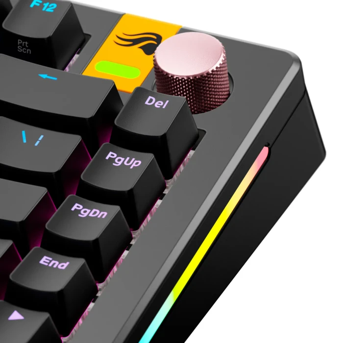 Glorious Gaming Rotary Knob für GMMK 3 PRO Tastatur und GMMK Numpads, Aluminium, Arcade Pink, rosa, 1 Taste