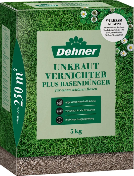 Dehner Unkrautvernichter plus Rasendünger, 5kg