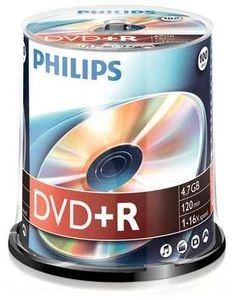 Philips DVD+R 4.7GB, 100er Pack
