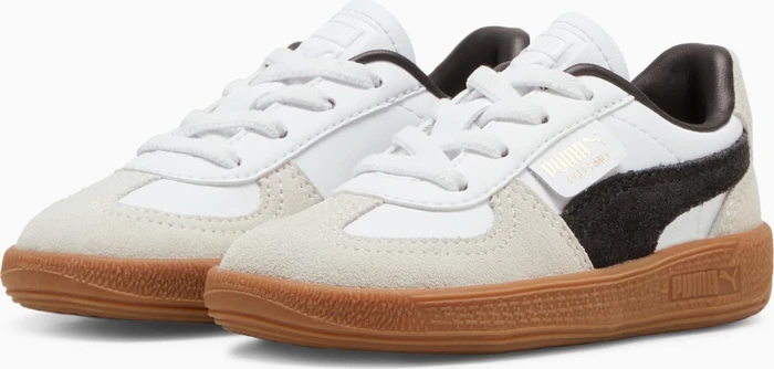 Puma Palermo Leather puma white/vapor gray/gum (Junior)