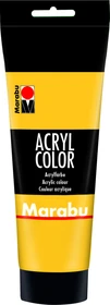 Marabu Acryl Color Acrylfarbe, mittelgelb, 225ml