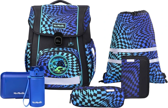 McNeill Bravo Gamer Schultaschen-Set, 9-tlg.