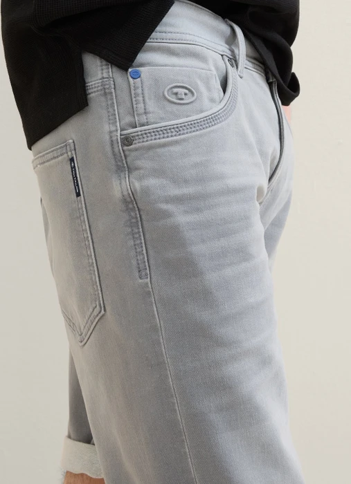 Tom Tailor Josh Jeansshorts Jeans used light stone grey denim (Herren)