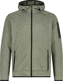 CMP Melange Knit Tech Hooded Heavy Fleece Jacke kaki/oil green (Herren)