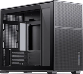 Jonsbo D31 Mesh Black, schwarz, Glasfenster