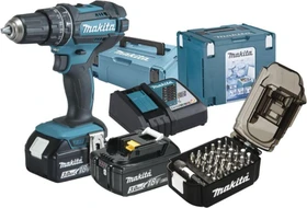 Makita DHP482FJX4 Akku-Schlagbohrschrauber inkl. MAKPAC + 2 Akkus 3.0Ah