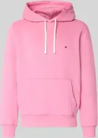 Tommy Hilfiger Fleece-Hoodie mit Kontrast-Tunnelzug Hoodie synthetic blush (Herren)