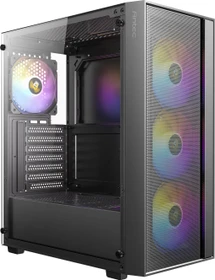 Antec AX65 ARGB, schwarz, Glasfenster