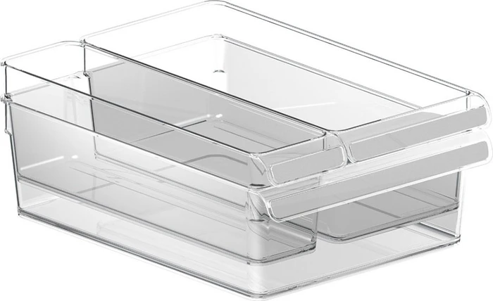 Rotho Loft Kühlschrankorganizer Aufbewahrungsbehälter-Set, 3-tlg.
