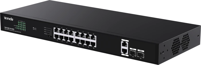 Tenda TEG1100 Rackmount Gigabit Switch, 18x RJ-45, 2x SFP, 230W PoE+
