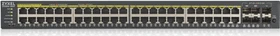 Zyxel GS1920 Rackmount Gigabit Smart Switch, 48x RJ-45, 4x RJ-45/SFP, 2x SFP, 375W PoE+ (GS1920-48HPv2-EU0101F)