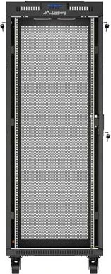 Lanberg 19" Rackschrank 32HE, LCD, freistehend, Flat Pack, Gitternetztür, IP20, RAL 9004, 800mm tief