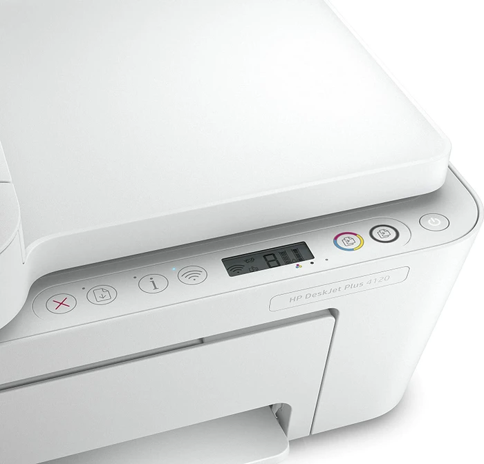 HP DeskJet Plus 4120e All-in-One weiß, Instant Ink, Tinte, mehrfarbig
