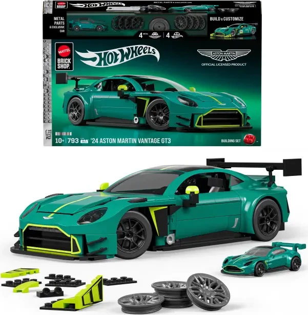 Mattel Brick Shop Hot Wheels '24 Aston Martin Vantage Gt3