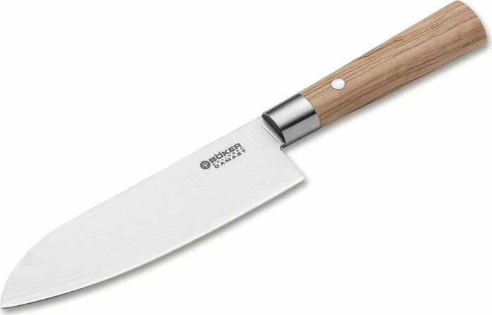 Böker Damast Olive Santokumesser 17.2cm