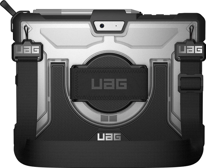 UAG Plasma Handstrap Case Microsoft Surface Go 3/Go 2/Go ice schwarz/transparent