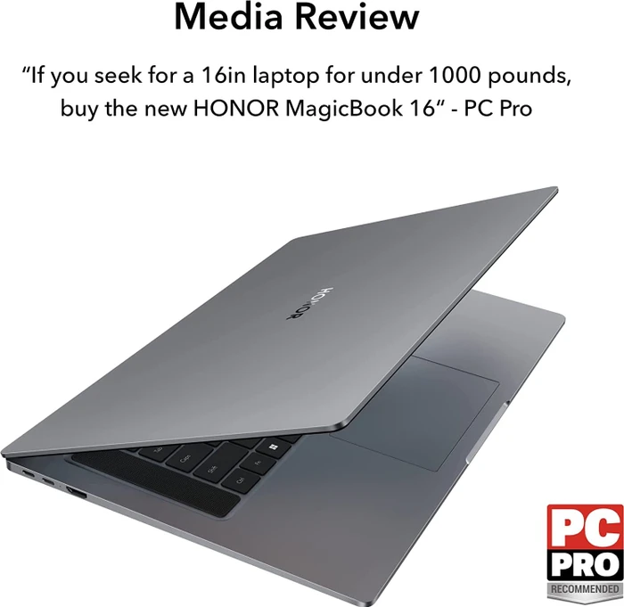 Honor MagicBook 16 AMD (2022), Space Grey, Ryzen 5 5600H, 16GB RAM, 512GB SSD, UK