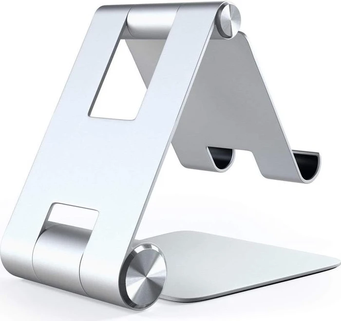 Satechi R1 Aluminum Hinge Holder, Tablet-Stand 4-13", Silver, faltbar