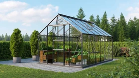 Vitavia Meridian 1 9900 ESG 3mm Gewächshaus anthrazit