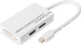 Digitus Mini DisplayPort auf DisplayPort/HDMI/DVI Adapter (DB-340509-002-W)