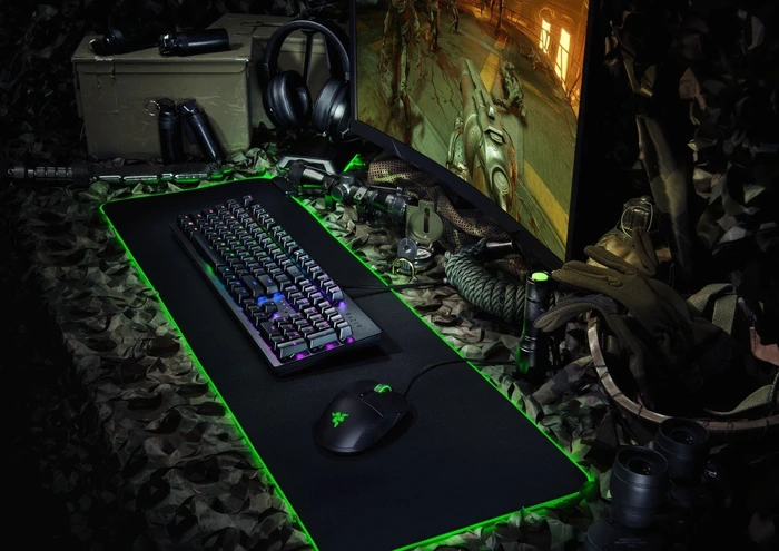 Razer Huntsman, Classic Black, Razer Clicky Optical PURPLE, USB, DE