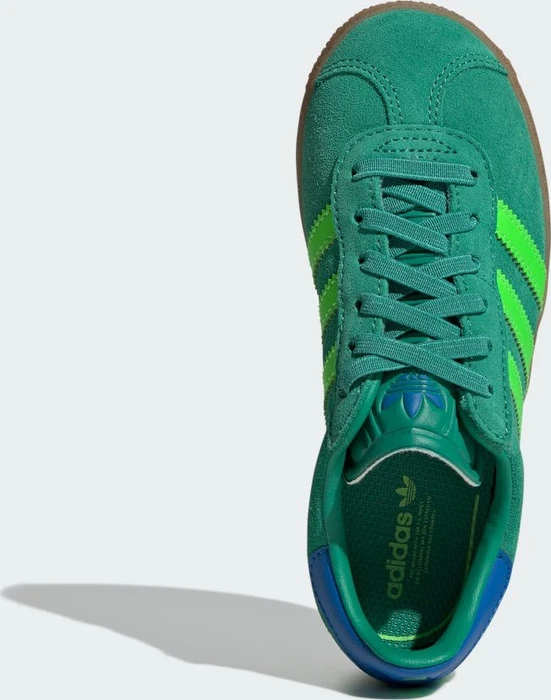 adidas Gazelle Comfort Closure Elastic Lace semi court green/solar green/blue bird (Junior)
