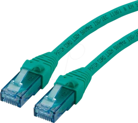 Roline / Secomp GHMT Patchkabel, Cat6a, U/UTP, RJ-45/RJ-45, 1m, grün