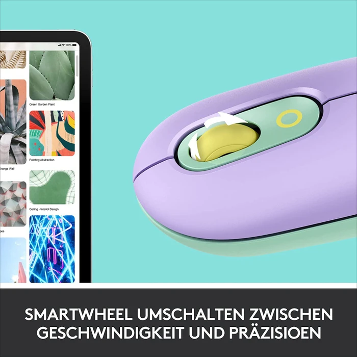 Logitech POP Wireless Mouse, Daydream, Logi Bolt, USB/Bluetooth