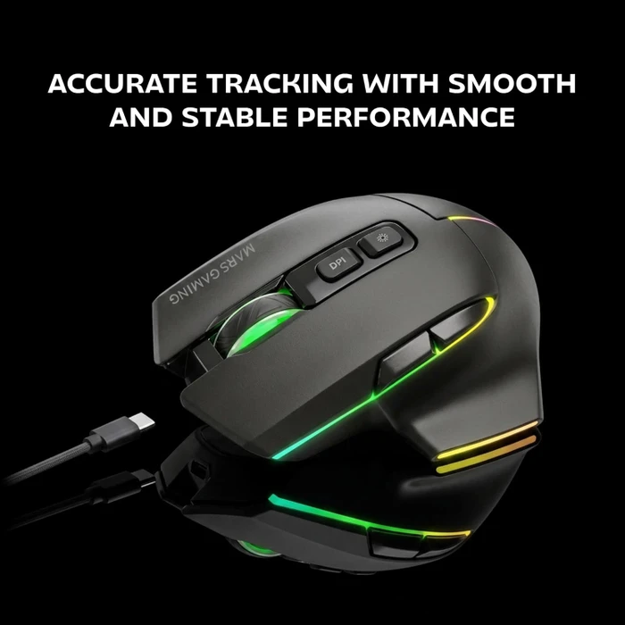 Mars Gaming MMW-VECTOR Tri-Mode Wireless schwarz, USB/Bluetooth