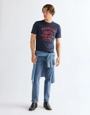 Wrangler Americana T-Shirt kurzarm navy (Herren)