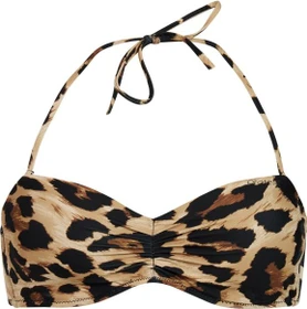 Protest Leslie Leopard Bikini-Oberteil fudge camel (Damen)