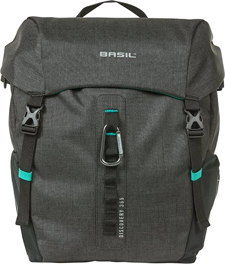 Basil Discovery 365D M Einzeltasche MIK Hooks Gepäcktasche black melee