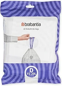Brabantia PerfectFit Müllbeutel Typ D 15-20l, 40 Stück