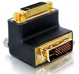 DeLOCK DVI Adapter, Stecker/Buchse, gewinkelt 90°
