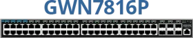 Grandstream GWN7810 Series Rackmount Gigabit Managed Switch, 48x RJ-45, 6x SFP+ (GWN7816)