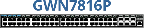 Grandstream GWN7810 Series Rackmount Gigabit Managed Switch, 48x RJ-45, 6x SFP+