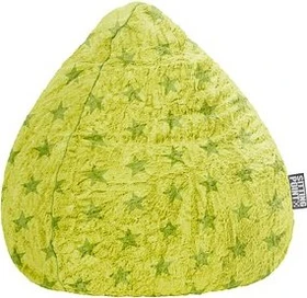 Sitting Point Beanbag Fluffy Stars L Sitzsack grün
