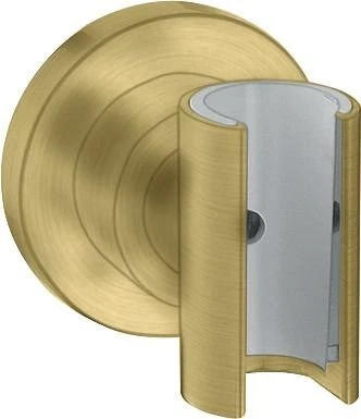 Hansgrohe Axor Citterio Brausehalter rund brushed brass