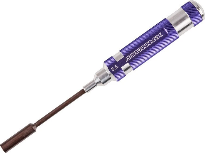 Arrowmax Purple AM-150155 Außensechskant Schraubendreher, 5.5x100mm