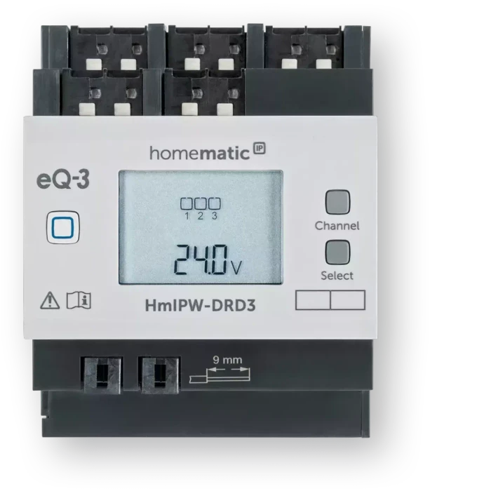 eQ-3 Homematic IP Wired Dimmaktor, 3-fach, 4TE REG