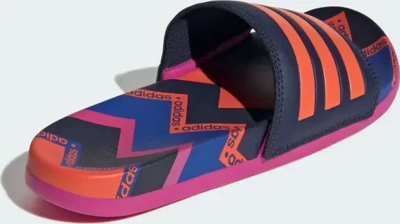 adidas Comfort Adilette night indigo/semi solar red/royal blue (Damen)