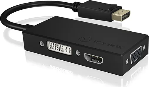 RaidSonic Icy Box IB-AC1031 DisplayPort 1.2 auf HDMI/DVI/VGA Adapter