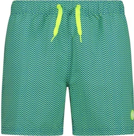 CMP Geometrisches Muster Badeshorts cyano/yellow fluo (Herren)