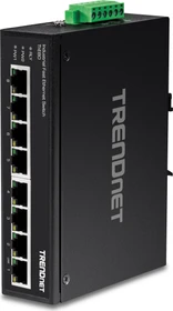TRENDnet TI Hardened Industrial Railmount Switch, 8x RJ-45 (TI-E80)