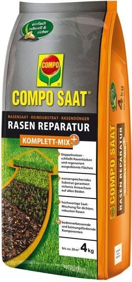 Compo Saat Rasen Reparatur Komplett-Mix+ Saatgut, 4kg