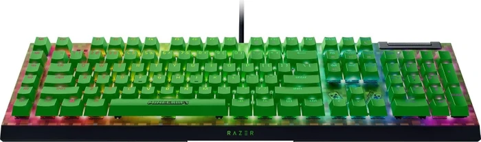 Razer BlackWidow V4 X, Minecraft Edition, Razer GREEN Clicky Gen-3, USB, US