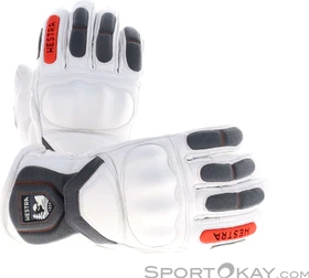 Hestra Impact Racing Skihandschuhe white/flame red