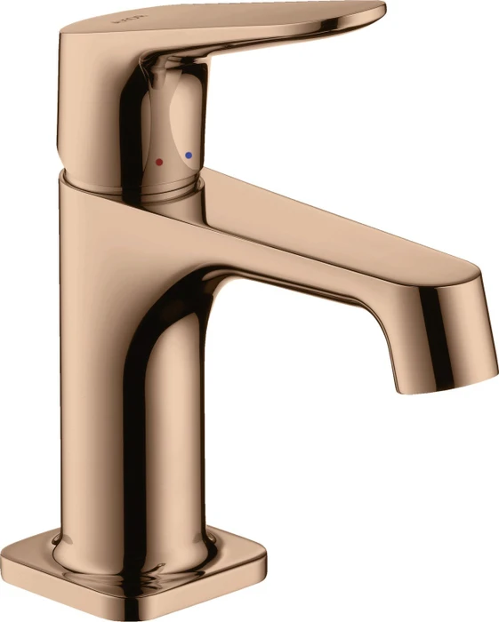 Hansgrohe Axor Citterio M 70 Waschbeckenarmatur mit Ablauffernbedienung polished red gold