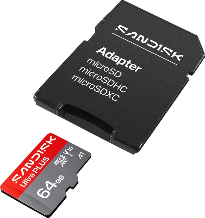 SanDisk Ultra PLUS R150 64GB Kit, UHS-I U1, A1, Class 10
